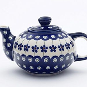 Small teapot 0.42L, Boleslawiec Pottery , pattern 166A