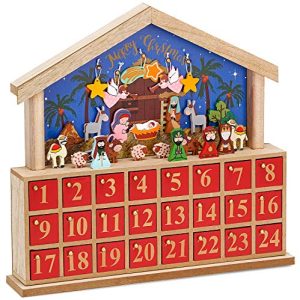 Brubaker Advent Calendar Crib Nativity Scene