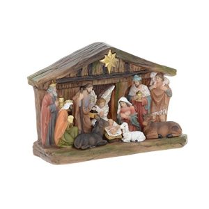 Traditional Nativity Scene Crib Christmas Set Xmas Decoration Festive Crimbo Display Ornament