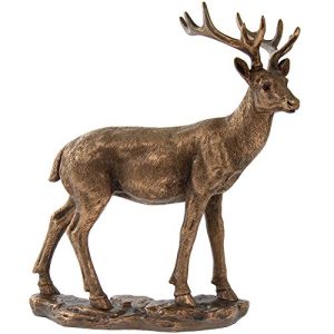 Lesser & Pavey Reflection Large Bronzed Deer Figurine - 26cm